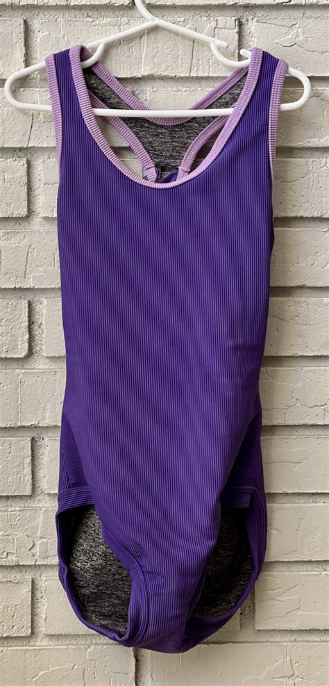 Five Dancewear Ribbed Purple Leo Size Cxl
