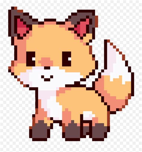 Download Cute Fox Pixel Art Clipart Pixel Art Minecraft Fox Pngpixel