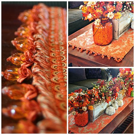Change up the colors and it will work for any season. MarvinsDaughters: DIY Autumn Table Runner