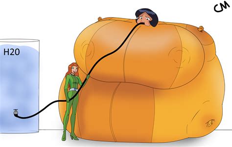 Rule 34 Alex Totally Spies Big Belly Big Breasts Blown Up Blueberry