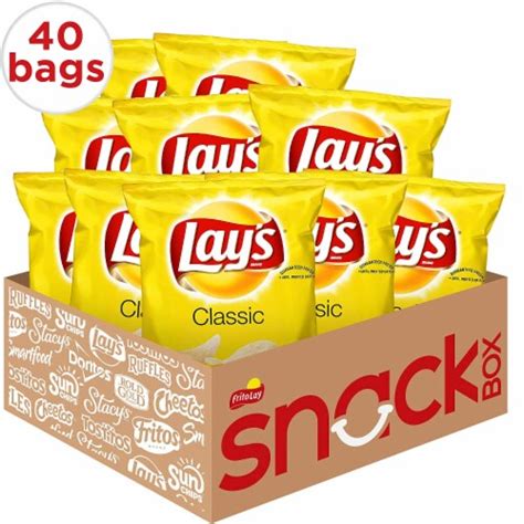 Lays Classic Potato Chips 1 Ounce Pack Of 40 40 Ct Qfc