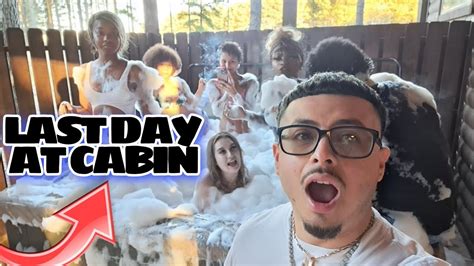 32 Gang Hot Tub Party On Our Last Day In The Cabin Got Crazy Youtube