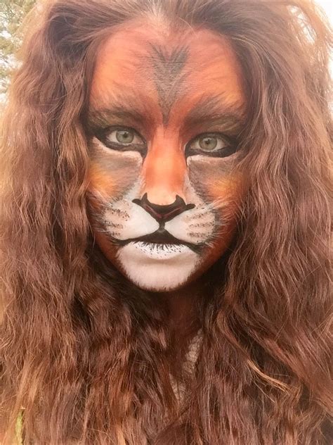 Lion Face Paint Makeup Lion Face Paint Face Paint Makeup Animal