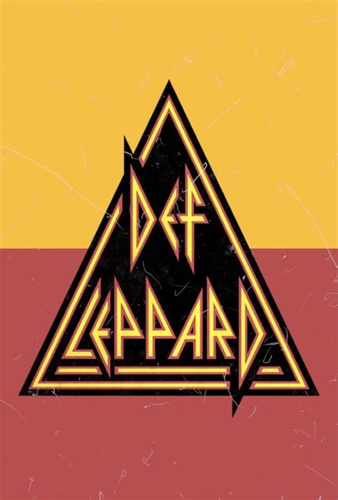 Def Leppard ‘triangle Logo Poster Defining Def Leppard Poster