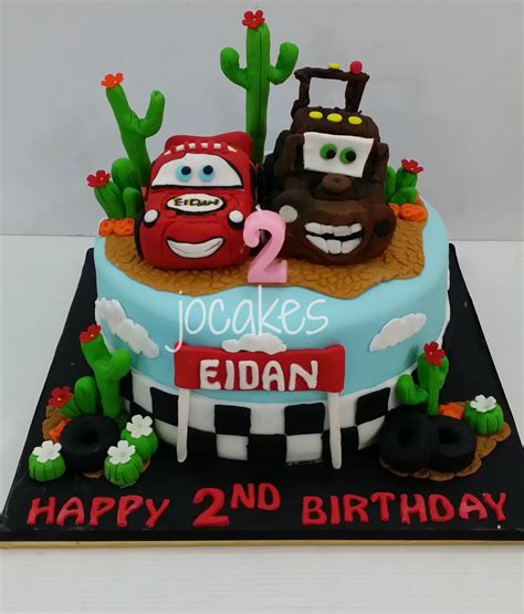 Car cake for a 2 year old boy | pera cakery cakes. Cars 2 cake for 2 year old Eidan. | jocakes