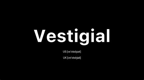 How To Pronounce Vestigial 🇺🇸 American English Vs 🇬🇧 British English