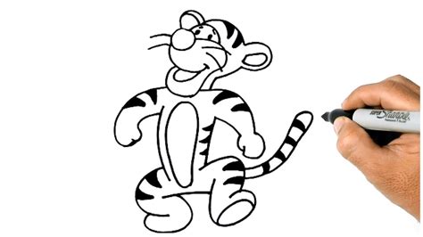 HOW TO DRAW TIGGER EASY STEP BY STEP Winnie The Pooh Drawings YouTube