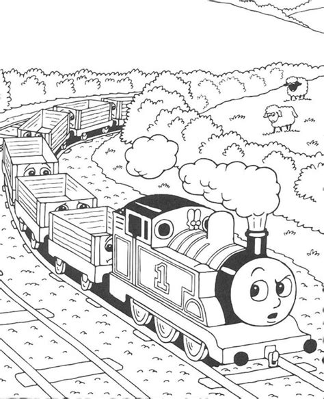 Desene cu Trenuletul Thomas de colorat imagini și planșe de colorat cu