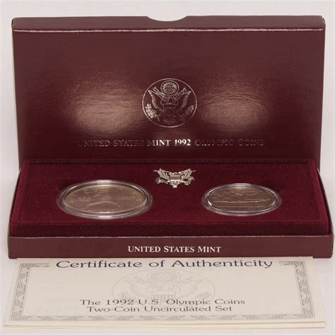 1992 S Us Olympic Coins Two Coin Uncirculated Commemorative Set Numismax