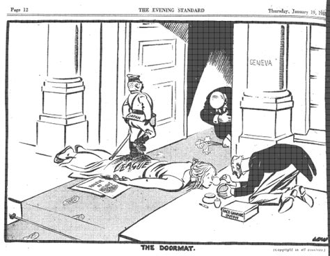 David Low Cartoon From 1933 Regarding The Japanese Invasion Of