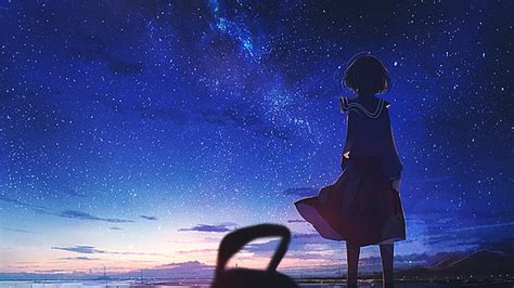 Anime Starry Night Sky