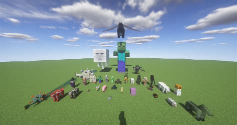 All Minecraft Creatures In A Single World Minecraft Project