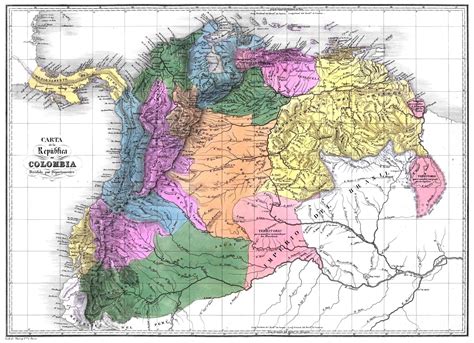 Mapa De La Gran Colombia De 1819 Talcual