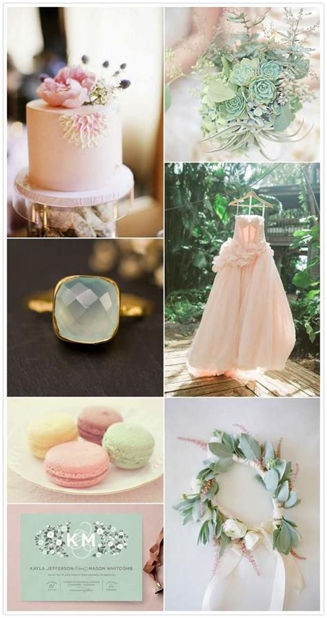 Blush Pink And Mint Green Wedding Inspiration Paperblog Wedding