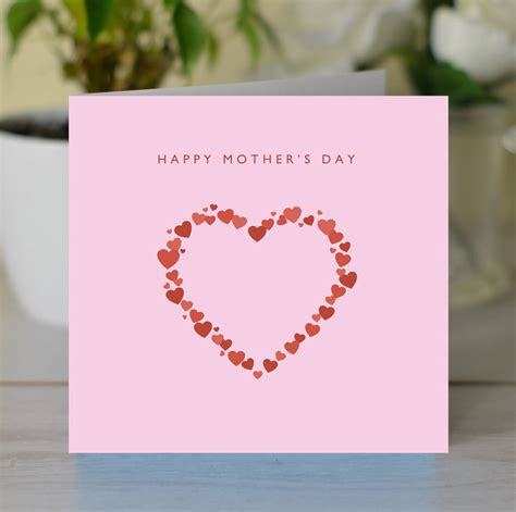 Happy Mothers Day Heart Of Hearts Card By Loveday Designs