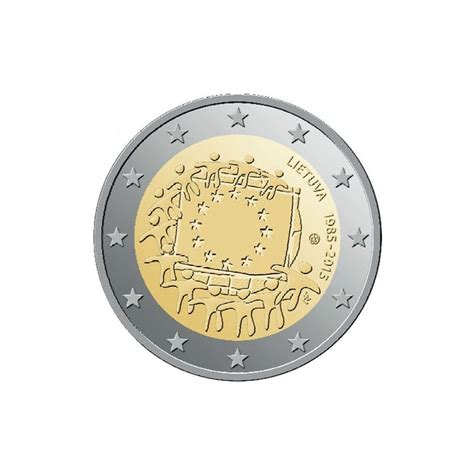 Lituanie 2015 2 Euro Commémorative 30 Ans Du Drapeau Européen