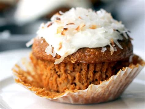 healthy  grain carrot coconut morning glory muffins