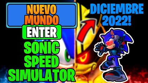 12 CÓdigos ¡nuevos CÓdigos De Sonic Speed Simulator Roblox