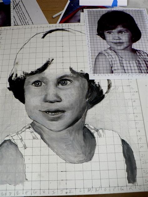 Portrait Drawing Grid At Explore Collection Of