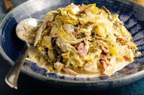 Savoy Cabbage With Bacon Apple And Cider Lost In Food