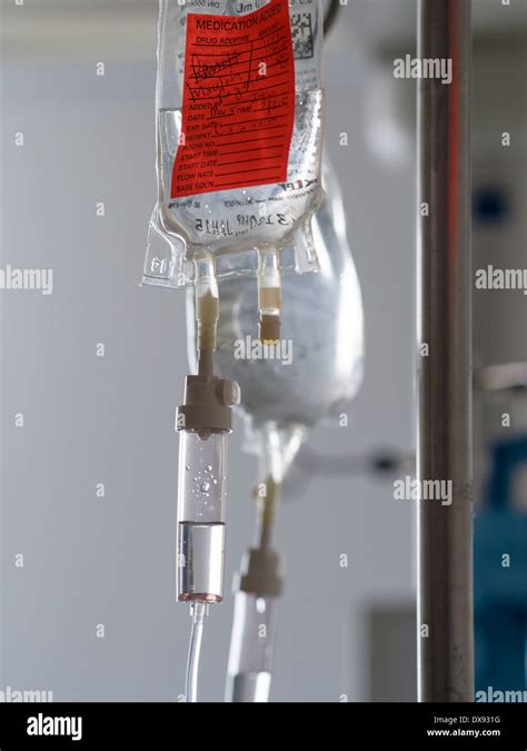 Insulin Intravenous Drip Bag A Saline Drip With Added Insulin Hangs