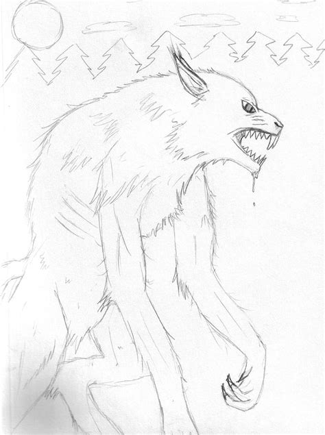 Werewolf Sketch By 0theworldendswithme0 On Deviantart