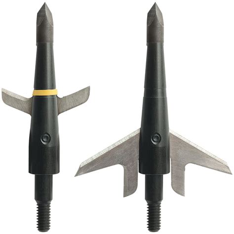 Pack Of 3 Swhacker Broadheads Expandable 2 Blade 100 Grain 175
