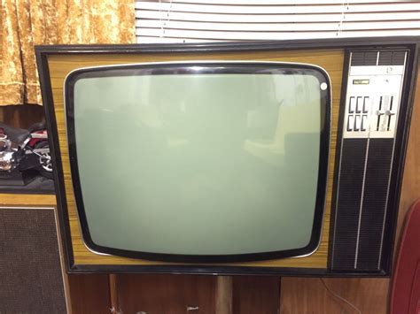 Vintage 1970s Ultra Black And White Television 1 Vintage Radio Old