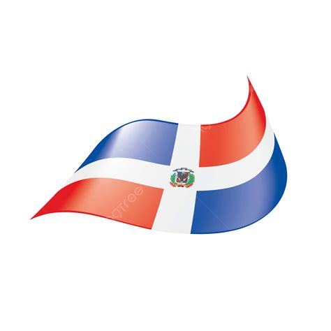 dominicana flagvector ilustración alférez forma dominicana vector png bandera forma