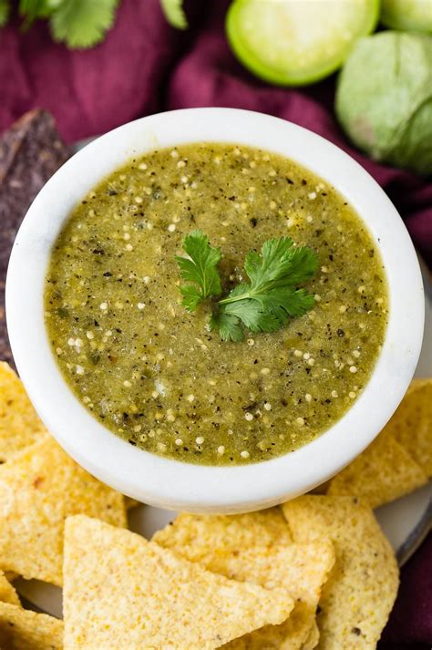 Homemade Authentic Salsa Verde Oh Sweet Basil Authentic Salsa Verde