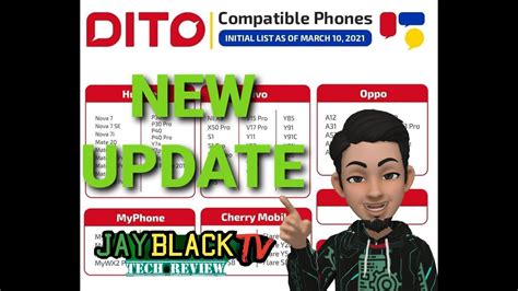 Dito Telecommunity Updated List Of Compatible Handset March 10