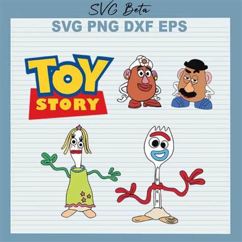 Toy Story Forky Woody Bundle Svg Toy Story Svg Toy Story Cut Files