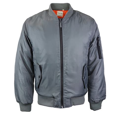 Mens Premium Multi Pocket Water Resistant Padded Zip Up Flight Bomber