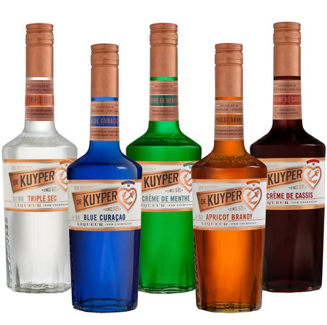 De Kuyper Royal Distillers Blue Drinks Soju Bottle Schnapps