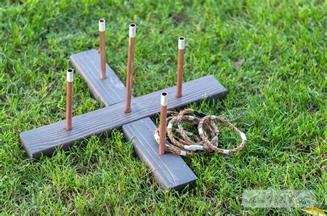 For older children, draw an imaginary line that players need to stay behind. DIY Ring Toss Game - Collapsible, Easy To Store Version ...