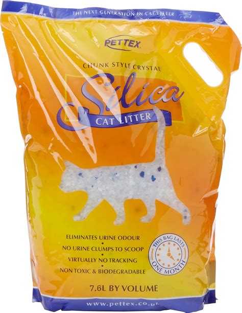 Pettex Silica Crystal Cat Litter 38 Liters White Clothing