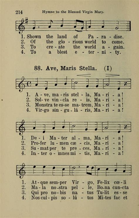 The Parish Hymnal 88 Ave Maris Stella María