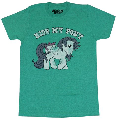 My Little Pony Mens T Shirt Ride My Pony Distressed Early 80s Pony