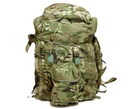 British Army Surplus Long And Short Back Bergen Rucksack Mtp Camo