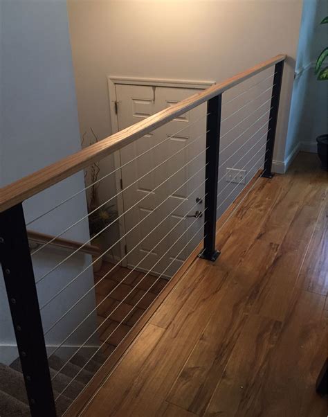 Kraftsteelworks Etsy Staircase Design Loft Railing Cable Stair