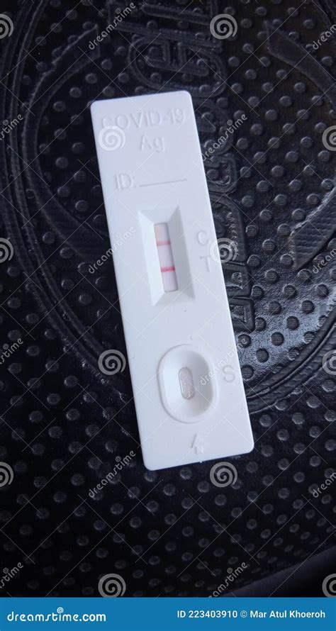 Covid 19 Positive Rapid Antigen Test Results Stock Photo Image Of