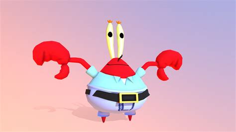 Mr Krabs Spongebob Download Free 3d Model By Yanez Designs Yanez