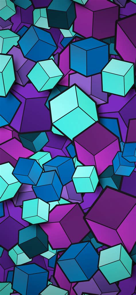 3d Cubes Wallpaper 4k Colorful Geometric Patterns Abstract 906