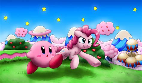 605824 Safe Artistotakuap Pinkie Pie Crossover Duo Kirby