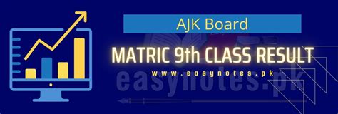 Ajk Bise Mirpur Board 9th Class Result 2023 Easy Notes