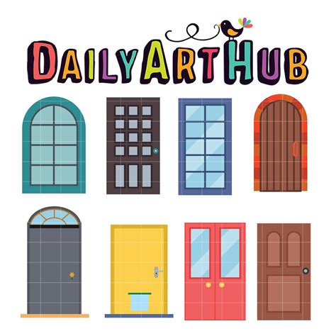 Doors Clip Art Set Daily Art Hub Free Clip Art Everyday
