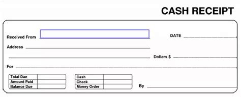 Browse Our Sample Of Fillable Cash Receipt Template Receipt Template