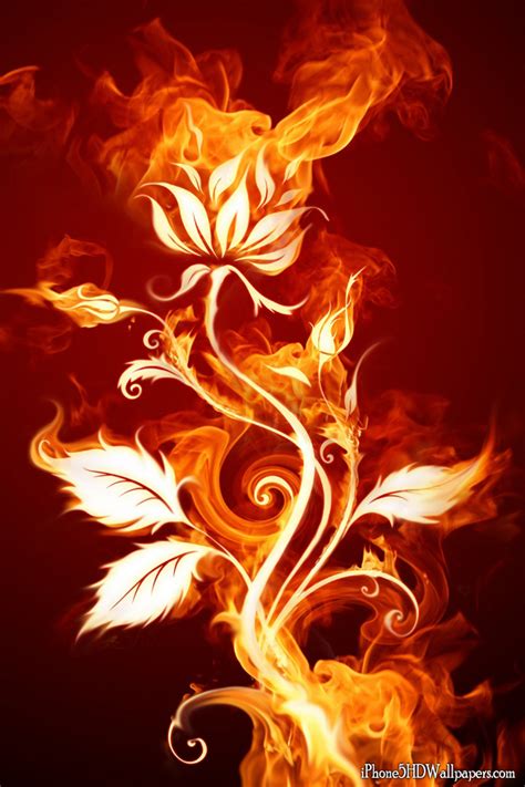 Fire Flower Wallpaper Wallpapersafari