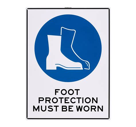 Large Sign Foot Protection Must Be Worn Sandleford
