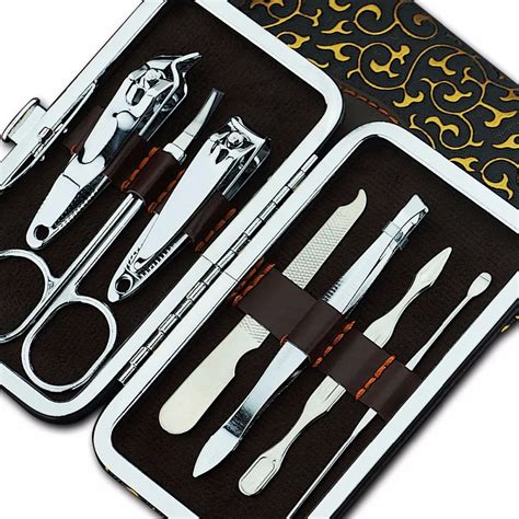 7pcsset Nail Clipper Kit Nail Care Set Pedicure Scissor Tweezer Knife